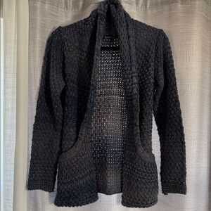 Berretti Cozy Blue Open-Front Cardigan - Women’s Size Small